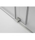 Resguardo frontal de banheira Fixo + Deslizante BASIC NÍQUEL