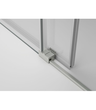 Resguardo frontal de banheira Fixo + Deslizante BASIC NÍQUEL