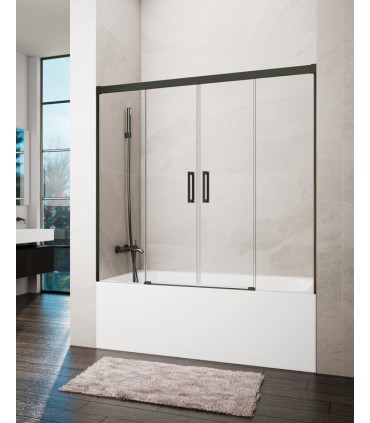 Resguardo frontal de banheira 2F + 2D BASIC TITÂNIO