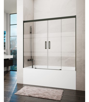 Resguardo frontal de banheira 2F + 2D BASIC TITÂNIO