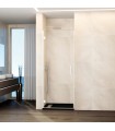 Resguardo de duche com 1 porta de abrir GLASS com dobradiça ao perfil BRANCO