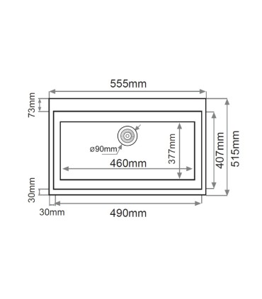 Lava-louça sobre bancada LEDA