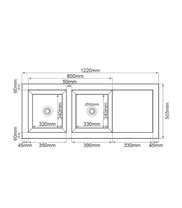 Lava-louça embaixo bancada CORE