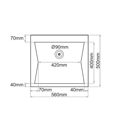 Lava-louça de cozinha sobre bancada EVER