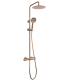 Conjunto de duche ROUND ELITE termostático cobre