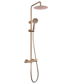 Conjunto de duche ROUND ELITE termostático cobre