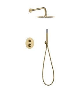 Conjunto de duche embutido termostático MONZA OURO