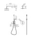 Conjunto de duche embutido termostático MONZA OURO