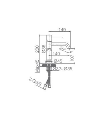 Conjunto de duche termostático MONZA