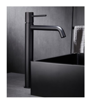 Conjunto de duche termostático MONZA PRETO MATE