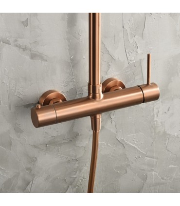 Conjunto de duche monocomando MONZA OURO ROSA