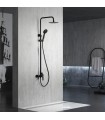 Conjunto de duche monocomando BELGICA PRETO MATE
