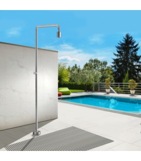 Chuveiro exterior de aço Pool