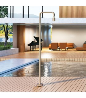 Chuveiro exterior de aço Pool MOKA