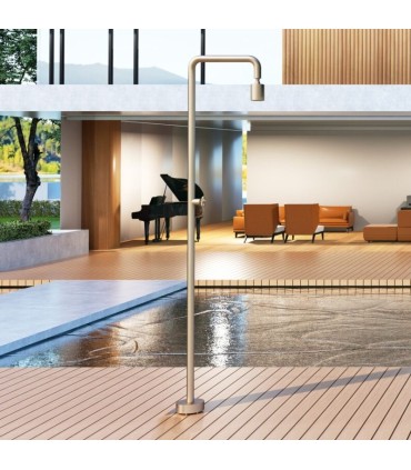 Chuveiro exterior de aço Pool MOKA