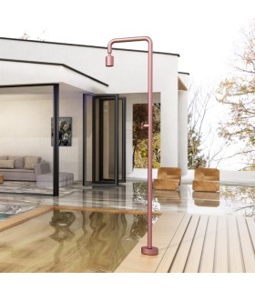 Chuveiro exterior de aço Pool ROSA CORAL