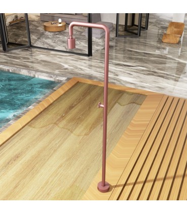 Chuveiro exterior de aço Pool ROSA CORAL