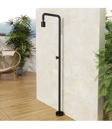 Chuveiro exterior de aço Pool PRETO FOSCO