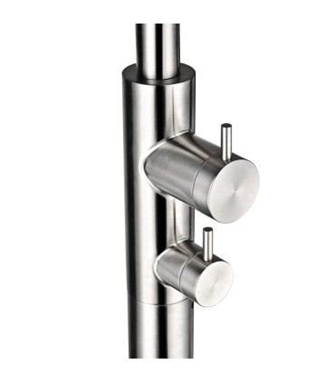 Chuveiro exterior monocomando em aço inox S.316 Dakota