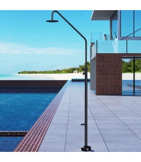 Chuveiro exterior monocomando Dakota PRETO FOSCO