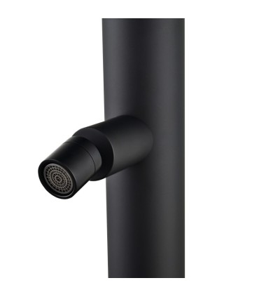 Chuveiro exterior em aço inox S.316 Michigan Preto Fosco