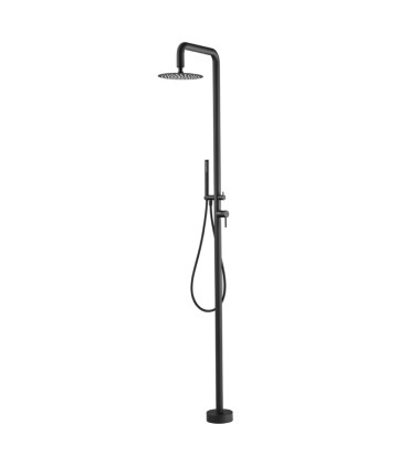 Chuveiro exterior monocomando Florida Preto Fosco