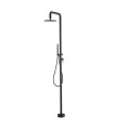 Chuveiro exterior monocomando Florida Preto Fosco