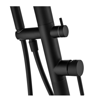 Chuveiro exterior monocomando Florida Preto Fosco