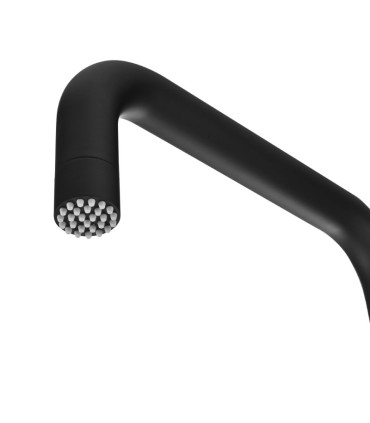 Chuveiro exterior em aço inoxidável S.316 Utah Preto Fosco