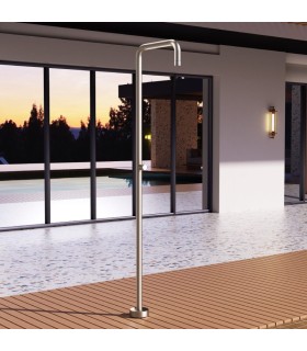 Chuveiro exterior em aço inoxidável S.316 Utah MOKA