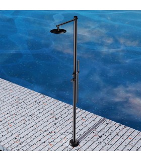 Chuveiro exterior monocomando Kansas Preto Fosco