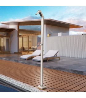 Chuveiro exterior cascata em aço inox S.316 Moka