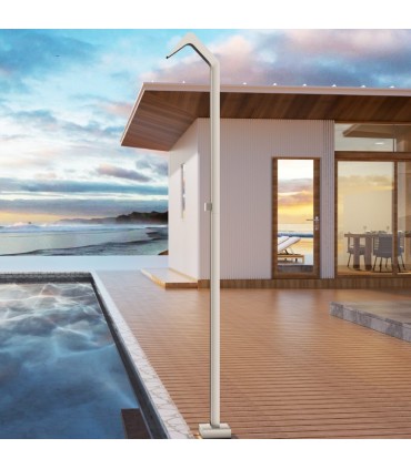 Chuveiro exterior cascata em aço inox S.316 Moka