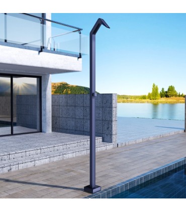 Chuveiro exterior cascata em aço inox S.316 Azul Oceano