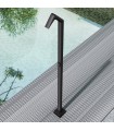Chuveiro exterior cascata em aço inox S.316 Preto Fosco