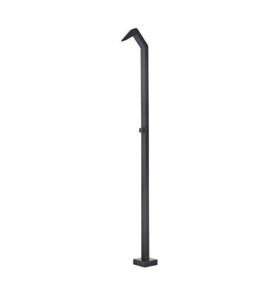 Chuveiro exterior cascata em aço inox S.316 Preto Fosco