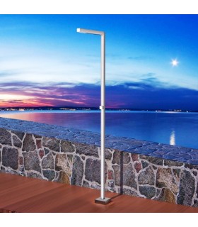 Chuveiro exterior quadrado em aço inox S.316 Alabama