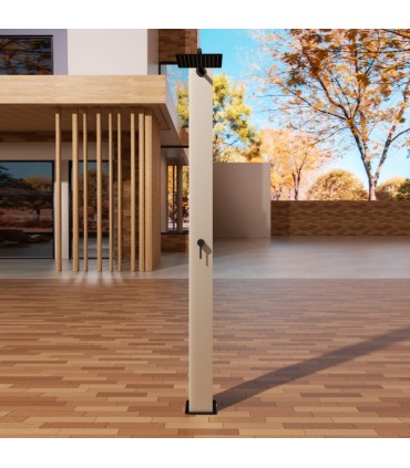 Chuveiro solar exterior em aço inox S.316 Phoenix Moka