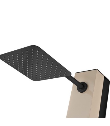 Chuveiro solar exterior em aço inox S.316 Phoenix Moka