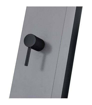 Chuveiro solar exterior em aço inox S.316 Phoenix Cinza Cobalto