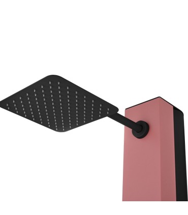 Chuveiro solar exterior em aço inox S.316 Phoenix Rosa Coral