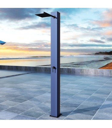 Chuveiro solar exterior em aço inox S.316 Phoenix Azul Oceano