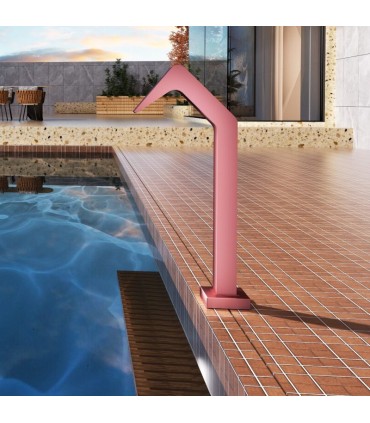 Cascata para piscina em aço inox S.316 Niágara Rosa Coral