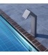 Cascata grande para piscina em aço inox S.316 Niágara Cinza Cobalto