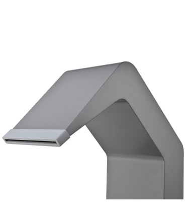 Cascata grande para piscina em aço inox S.316 Niágara Cinza Cobalto
