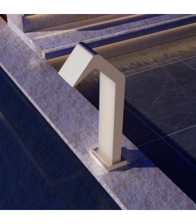 Cascata grande para piscina em aço inox S.316 Niágara Moka