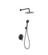 Conjunto de duche embutido BELGICA monocomando PRETO FOSCO