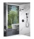 Conjunto de duche embutido BELGICA monocomando PRETO FOSCO