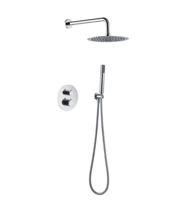 Conjunto de duche embutido termostático LINE