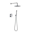 Conjunto de duche embutido termostático LINE